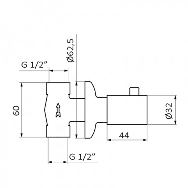 240400 PREMIUM Встроенный в клапанах Хром GRB MIXERS Time - Вид №1