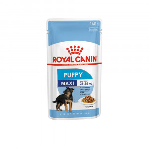 ПР0048349 Корм для щенков Maxi Puppy для крупных пород, соус пауч 140г ROYAL CANIN