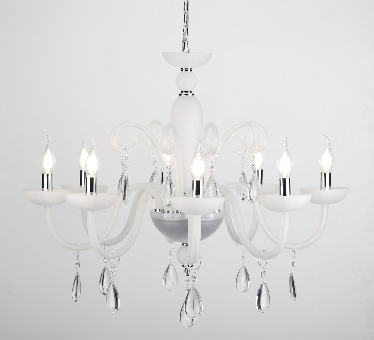 Подвесная люстра Rivoli Sposa 1003-208 RIVOLI ДИЗАЙНЕРСКИЕ, SPOSA 336789 Белый;хром  - Вид №3