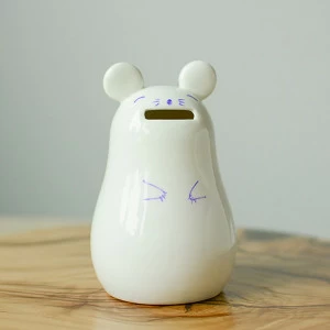 Копилка керамическая разбивная белая «Мышка-матрешка» ЭКОЧЕЛОВЕКИ МЫШЬ, ЖИВОТНЫЕ 00-3947469 Белый