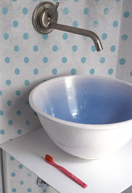 Wall&decò Обои в горошек для ванной Wet system 13 sun-id-1511524 - Вид №1