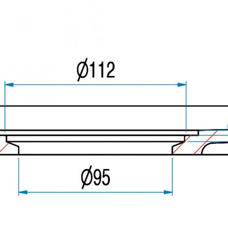 Samo Прямоугольный нескользящий душевой поддон из композитного материала в современном стиле Eccelsa sun-id-1453153 - Вид №4