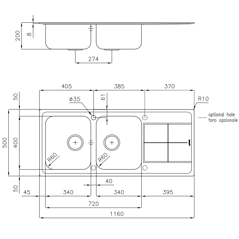 211206x Мойка KS 2112 06x Fosterspa  - Вид №1