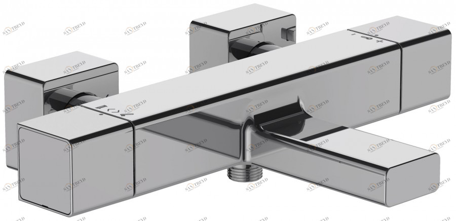E9127-CP Термостатический настенный смеситель для ванны/душа Jacobdelafon STRAYT Santreyd