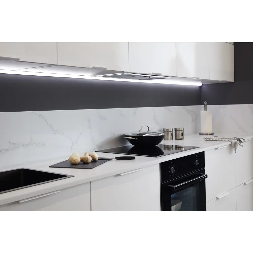 Фальшпанель DELINIA ID Аша белая глянцевая 37x102.4 см для кухонного гарнитура 82011175 STLM-0876928 - Вид №8