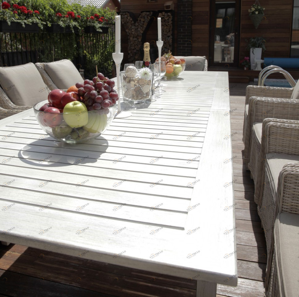 Обеденный стол металлический "Тоскана" BESTA FIESTA ТОСКАНА 044721 Белый