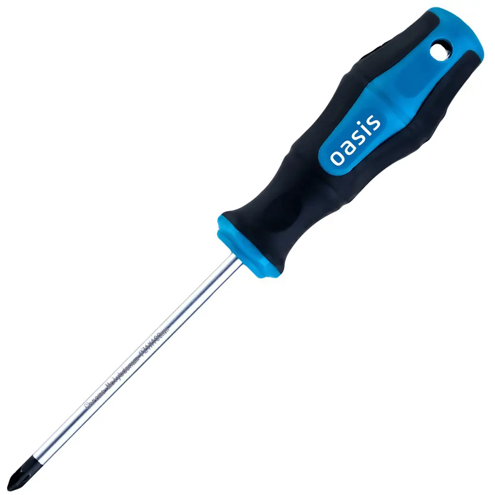 Отвертка крестовая Oasis PZ1x100 мм с магнитным наконечником 89415592 STLM-1568321