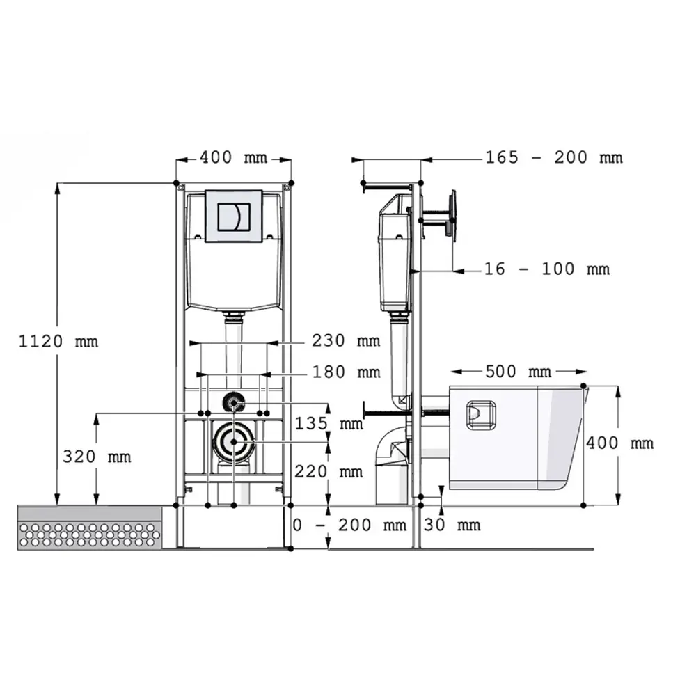 Инсталляция DI для подвесного унитаза с пневматическим механизмом 88448657 STLM-0077717 - Вид №6