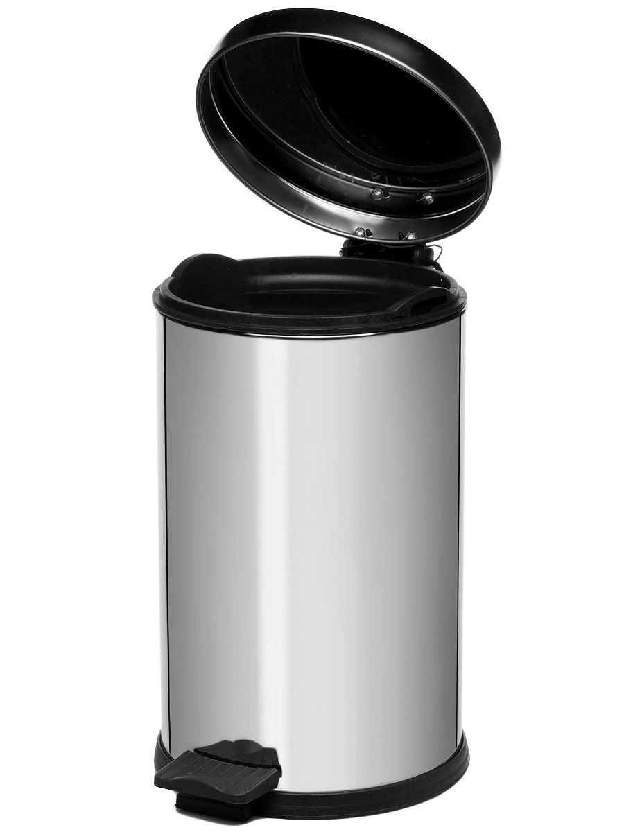 Вёдра с педалью и крышкой Andromeda 8L Chrome NAVAKO 11004 - Вид №1