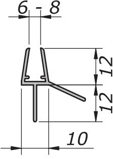 Nuova Oxidal Прокладка для душевого бокса  N-0329-t  - Вид №1