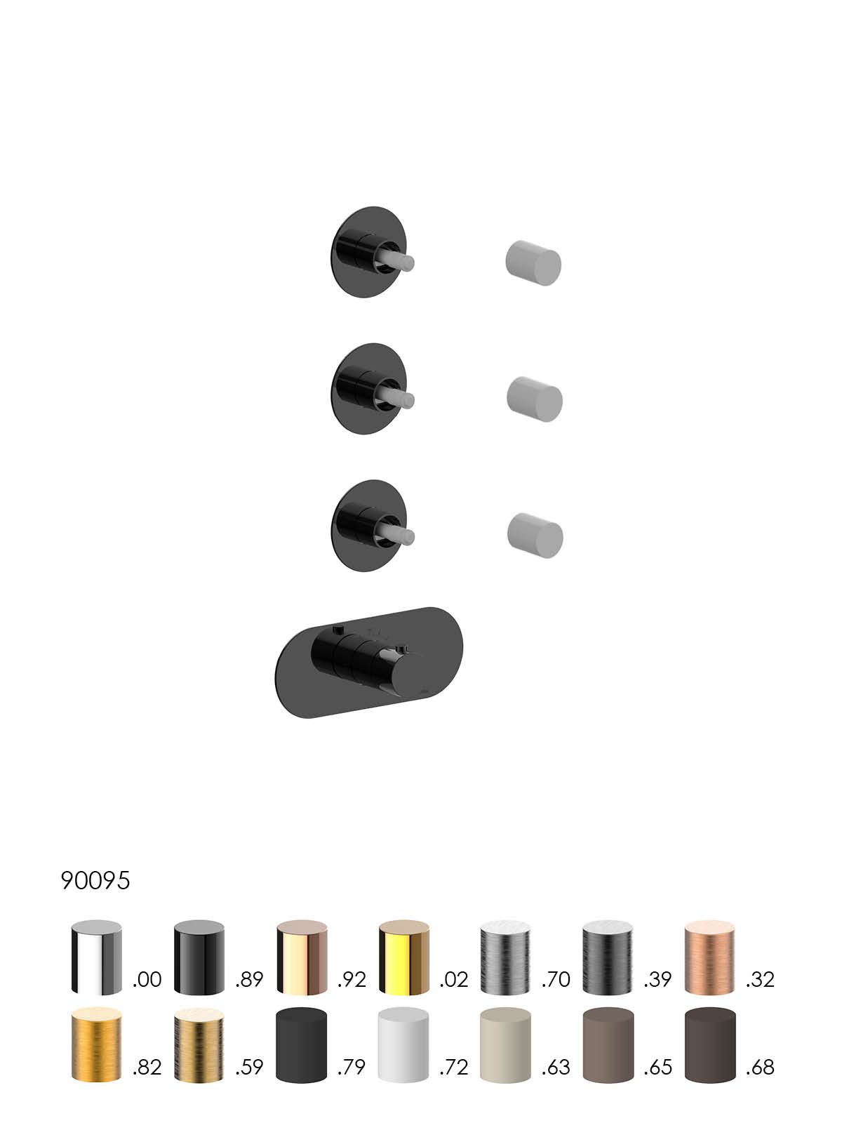Термостатический смеситель для душа с 4 отверстиями Rubinetterie Frattini отдельная эстетика ARCH-00038079 - Вид №9