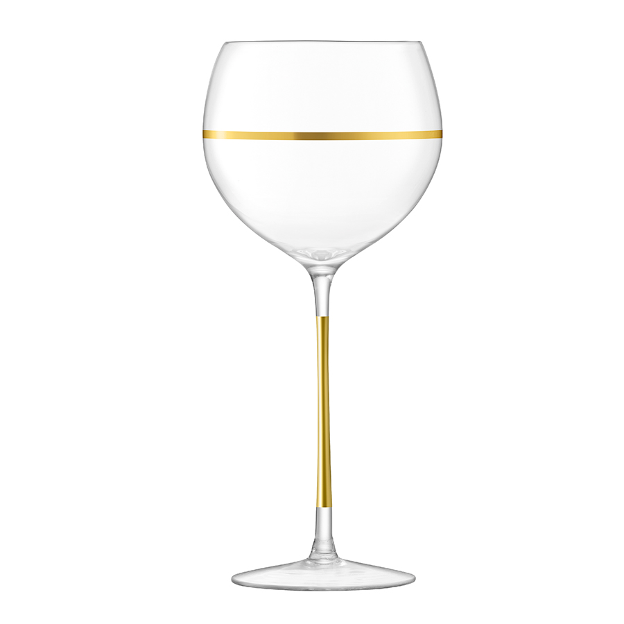 Набор из 8 бокалов для вина с золотым декором 525 мл Deco LSA INTERNATIONAL DECO 00-3863013 Прозрачный - Вид №9