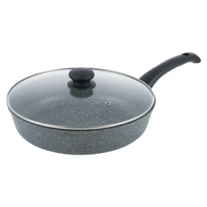 Сковорода Werner Letizia 51674 28 см алюминий с крышкой цвет черный