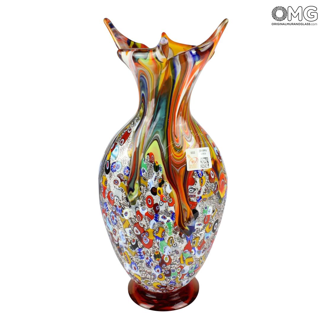 597 ORIGINALMURANOGLASS Ваза из дутого муранского стекла "Чайка" - OMG 14 см  - Вид №1