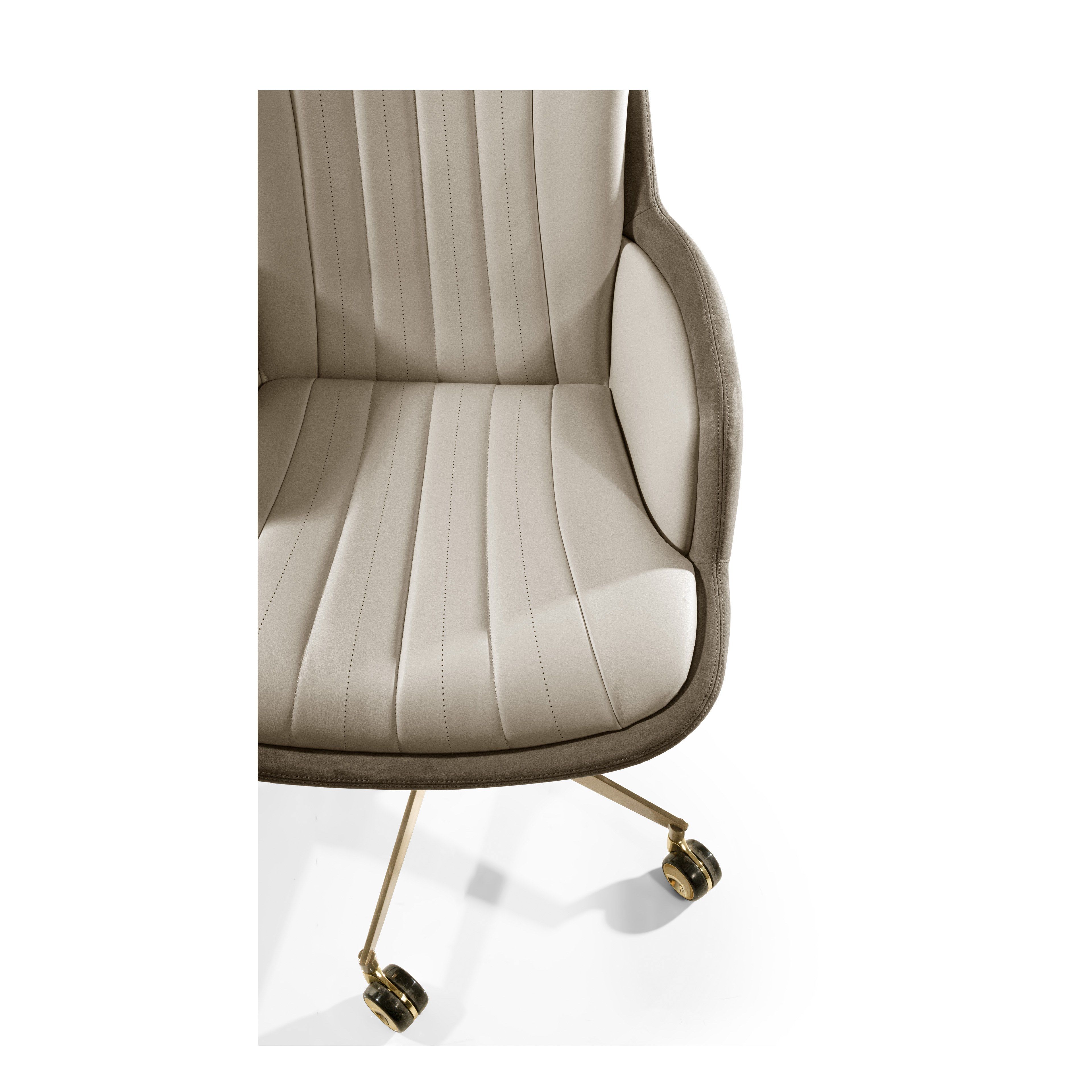 5-спицевое кожаное вращающееся офисное кресло с подлокотниками Visionnaire Starlight ARCH-00074203 - Вид №2