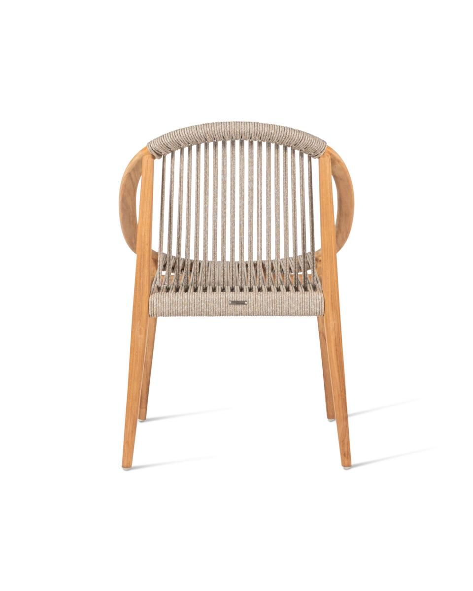 Садовый стул из тика и веревки с подлокотниками Vincent sheppard FRIDA ARCH-00085388 - Вид №13