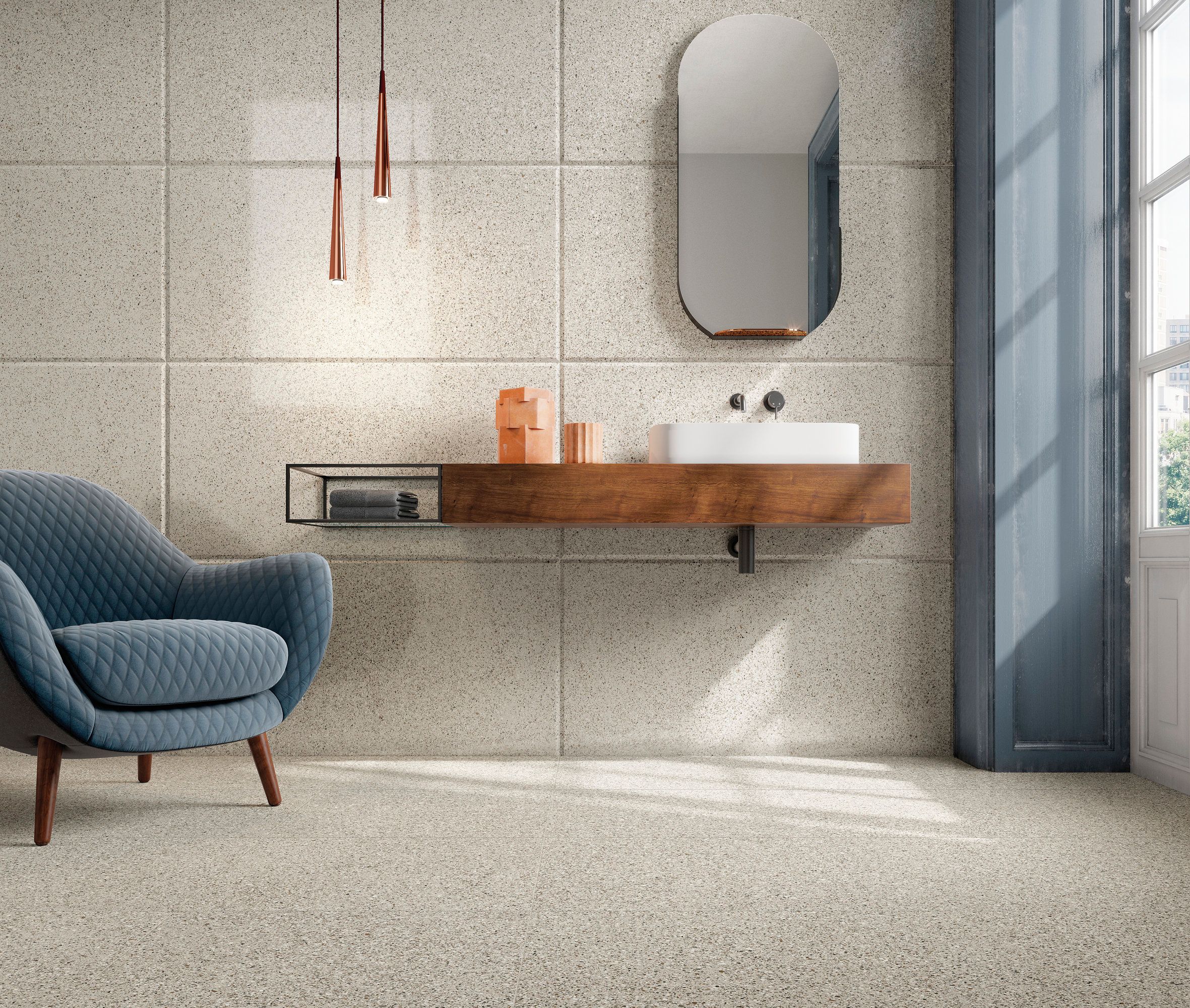 Пол / облицовка керамогранита с эффектом гранита для внутреннего и наружного применения FMG Palladio ARCH-00129438 - Вид №1