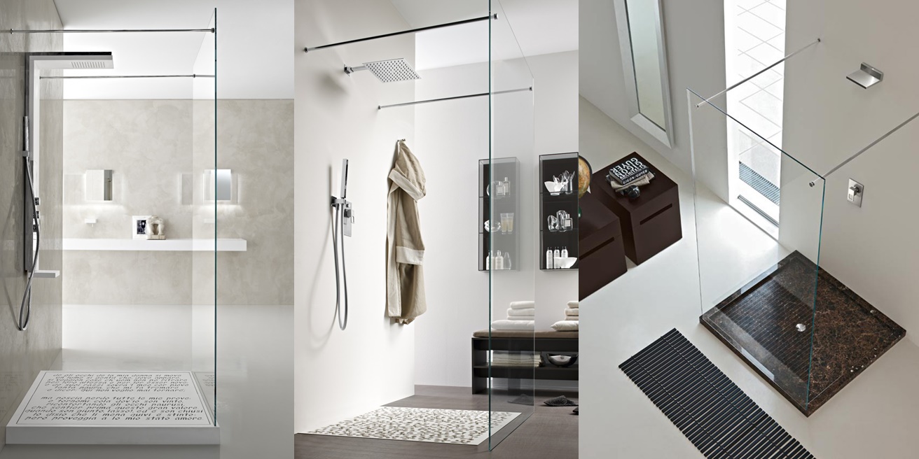 Toscoquattro Душевой уголок 200x105,5 пристенный TIME стекло прозр 10BD4TT - Вид №2