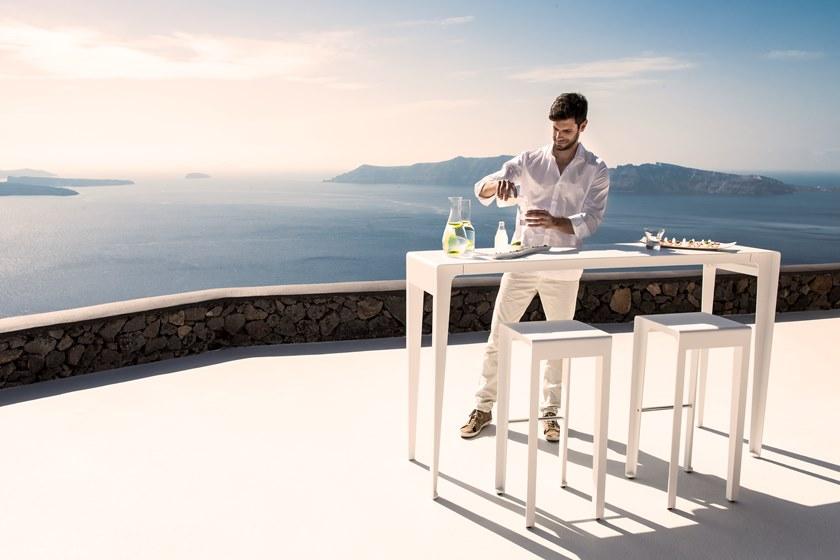 TRIBÙ Прямоугольный алюминиевый высокий стол Mirthe 07416 - Вид №3