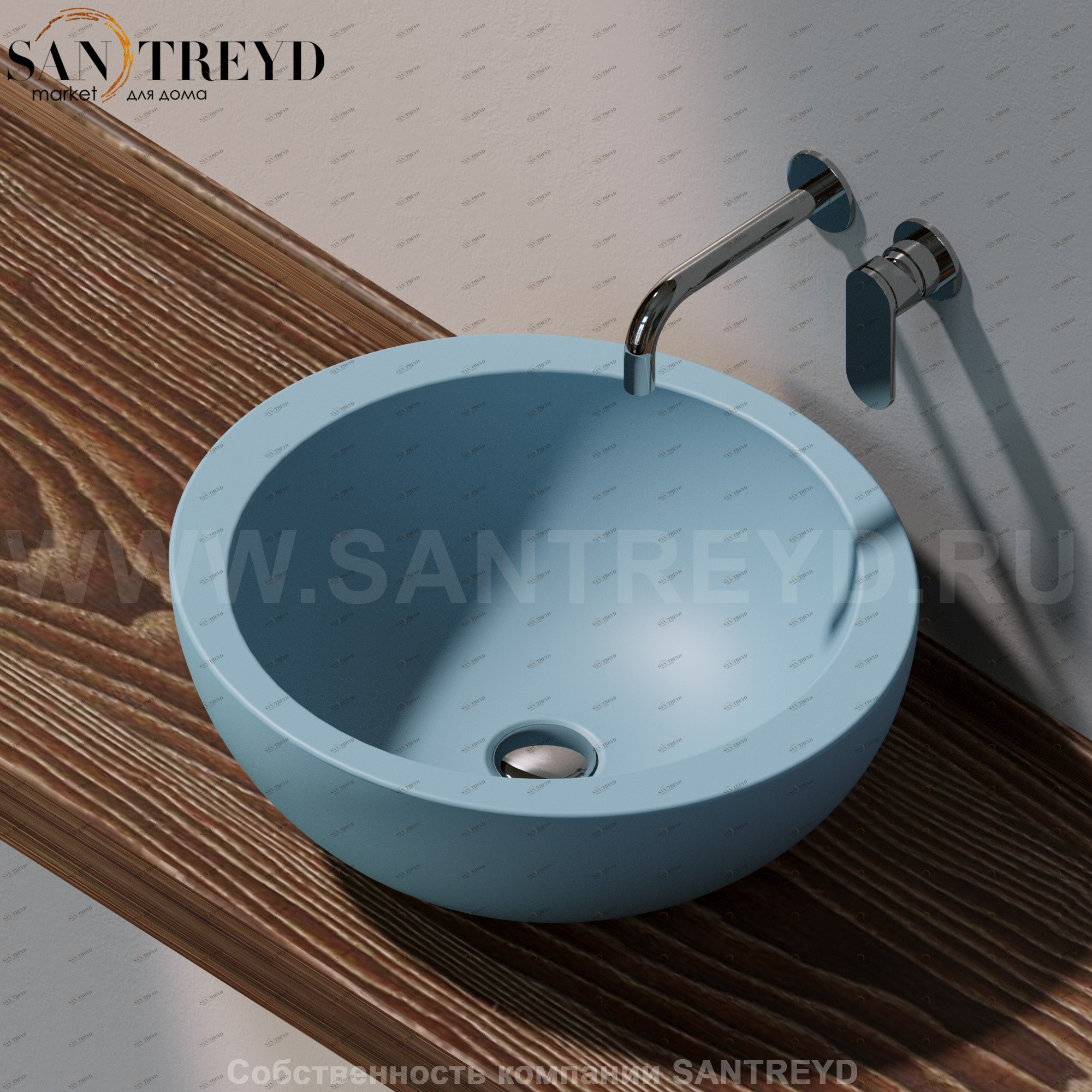 FT52L5014 Накладная раковина на столешницу  круглая Ceramica Flaminia Fonte