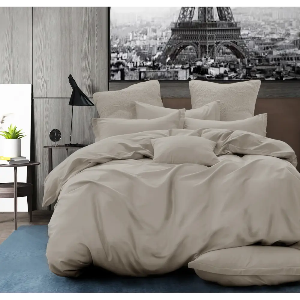 Простыня Cottonika Гамма А 140x200x20 см бязь на резинке коричневый STLM-2035682 - Вид №2