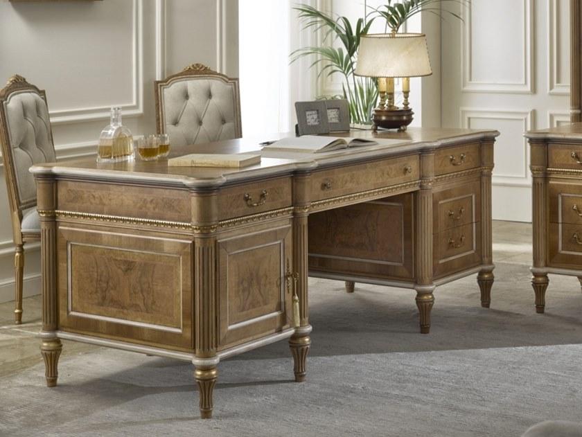 SCAPPINI & C Прямоугольный деревянный стол с ящиками  2761  - Вид №1