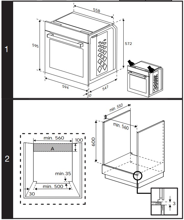 9038490 Электрический духовой шкаф Hotpoint FE9 831 JSH BLG черный STDN-0033695 - Вид №12