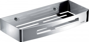 2417(13) Gedy, решётка прямоугольная 1-уровневая, длина 30 см, цвет хром