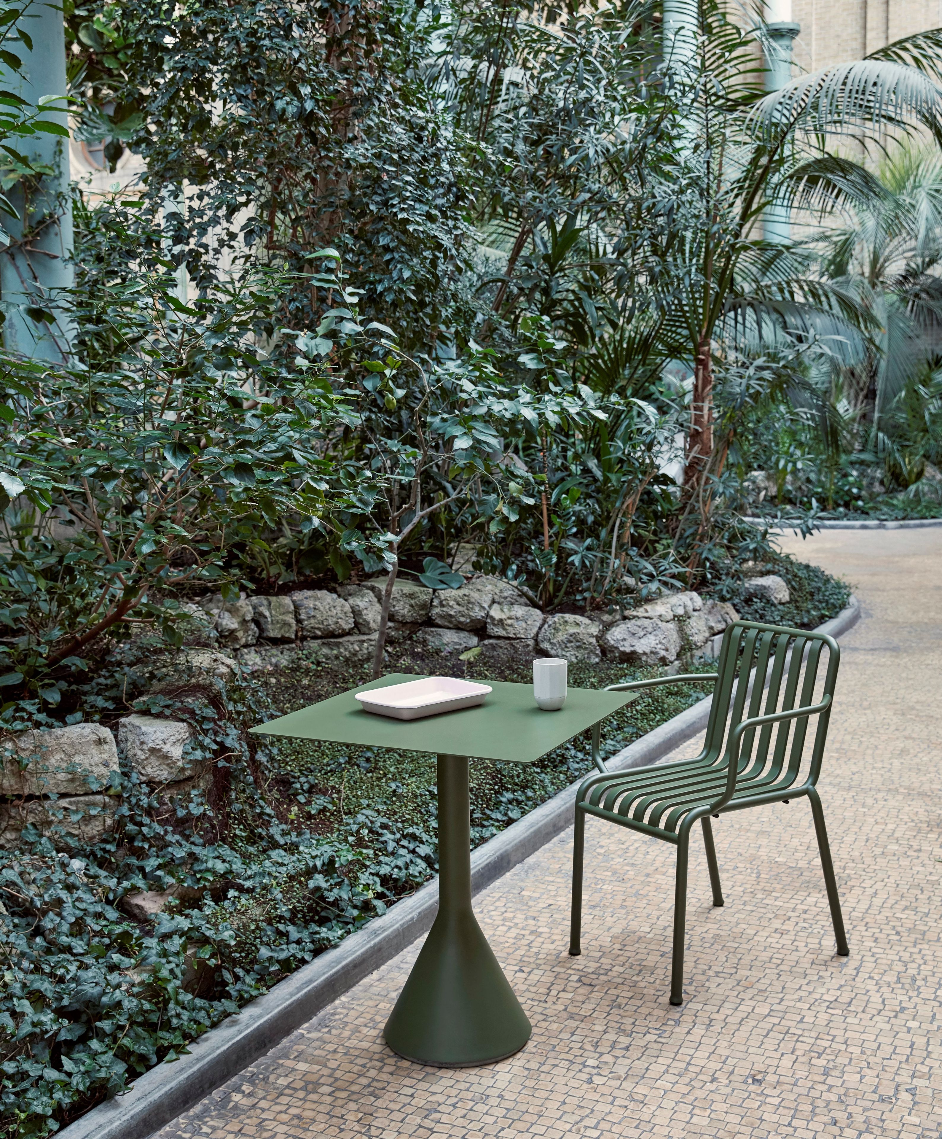 Стальной квадратный садовый стол Hay Палисад ARCH-00080964 - Вид №12