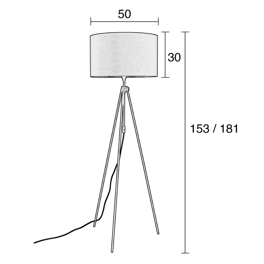 Лампа напольная Lesley, зеленая Zuiver 5100078 - Вид №7