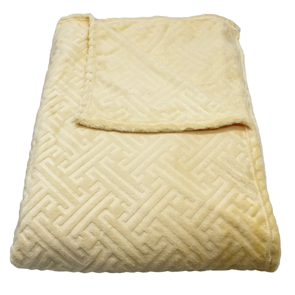 Плед Ardenza Hanya 150x200 см фланель цвет желтый 84253135 STLM-2150702 - Вид №1