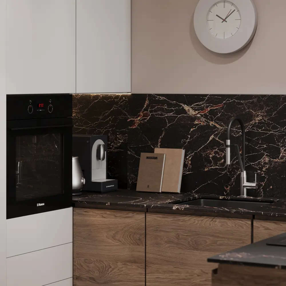 Фасад кухонного шкафа Токио 59.7x102.1 см KONSENSA ЛДСП цвет темное дерево Токио темное дерево STLM-2138511 - Вид №13