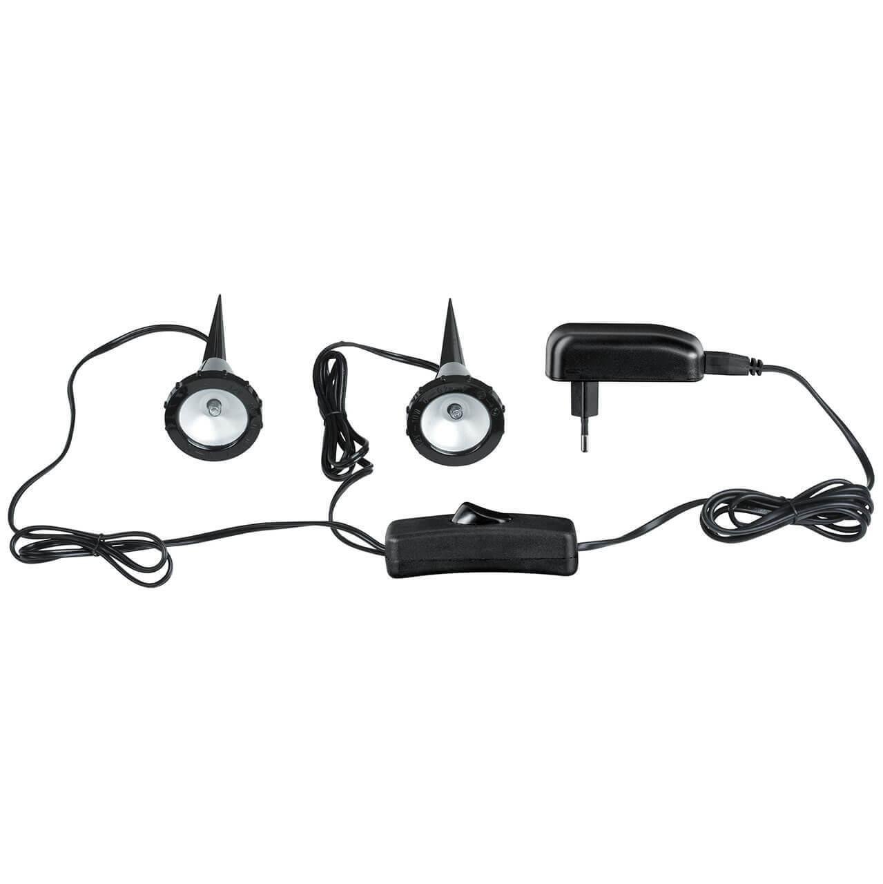 Уличные светильники ландшафтные 2 шт черные Paulmann Plantdart 50325 PAULMANN PLANTDART 00-3896714 Черный  - Вид №1