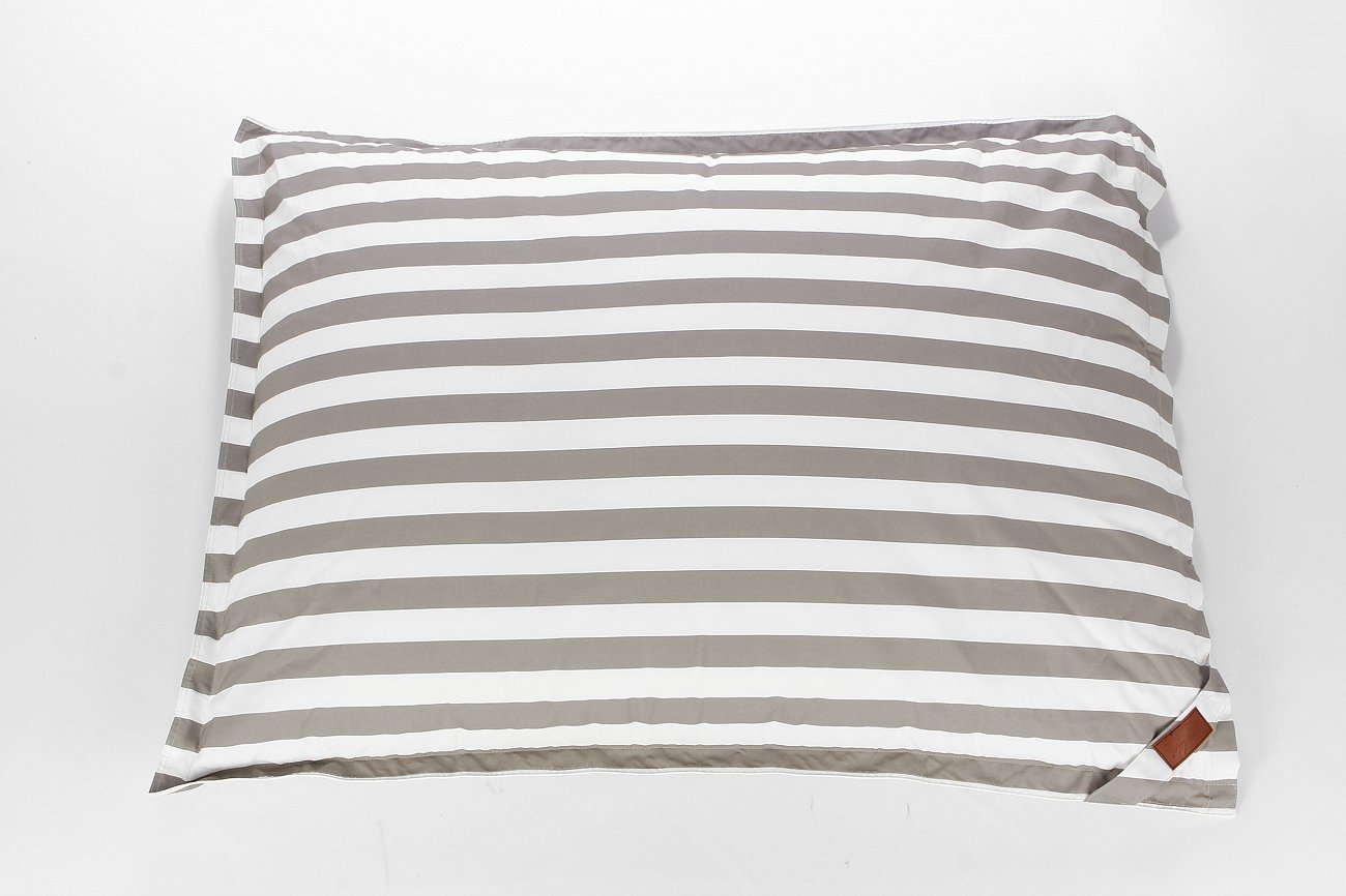 Пуф XXL черно-белый в полоску LAZY LIFE PARIS ДИЗАЙНЕРСКИЕ 051203 Белый;черный  - Вид №1