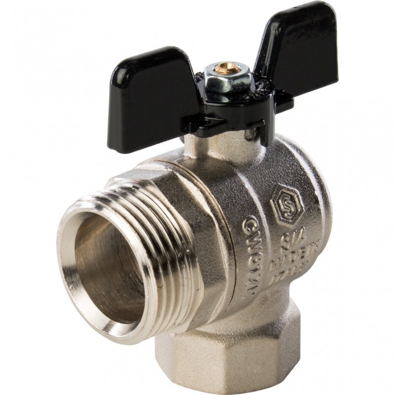 Кран шаровый STOUT ВН 3/4" угловой с американкой SVB0008000020 - Вид №2