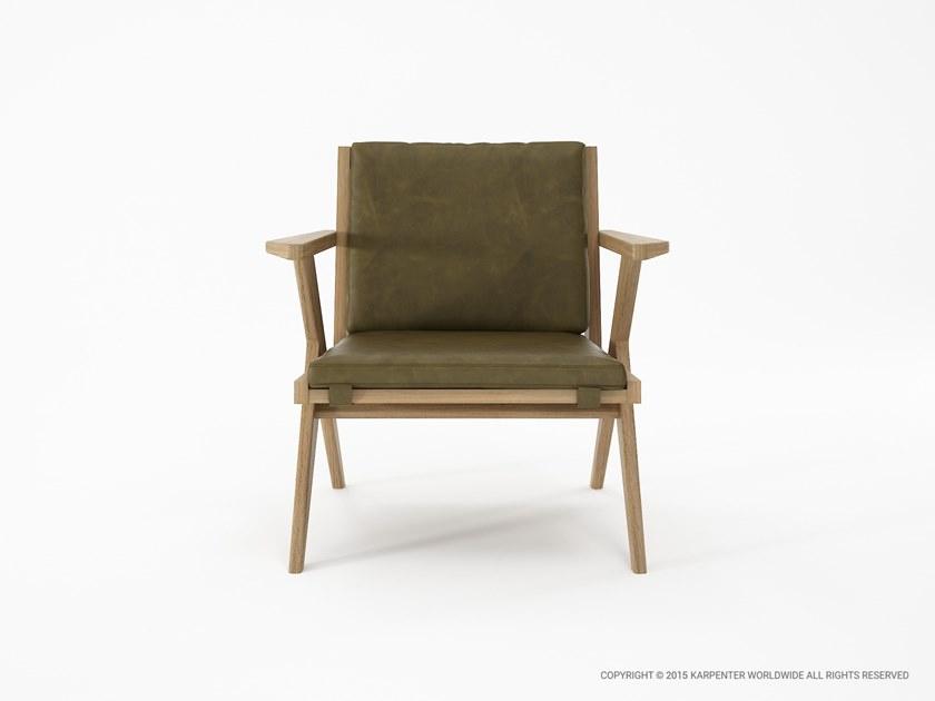 KARPENTER Кожаное кресло с подлокотниками Tribute sun-id-1401712 - Вид №4