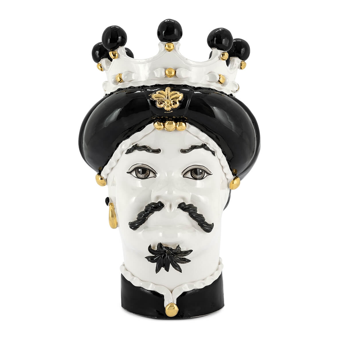 200843-WT ABHIKA ВАЗА MORO MAN MEDIUM NEW WHITE MATT  - Вид №1