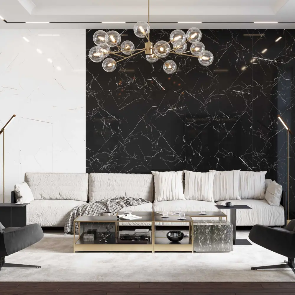 Santreyd Onlygres Marble - керамогранит под мрамор 60×120 см черный 86383170 STLM-0944561