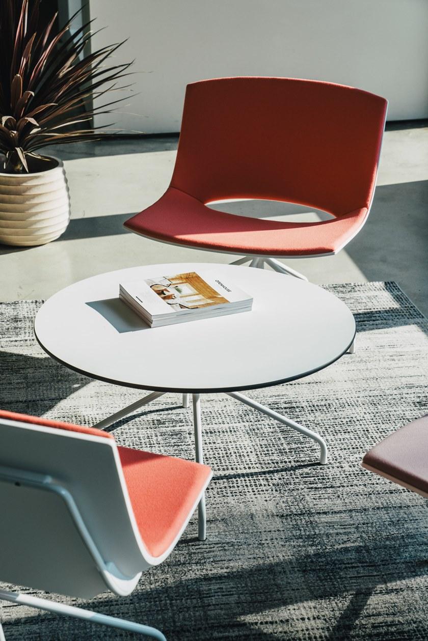 ENEA Круглый журнальный столик из HPL с основанием 4 звезды Oh! sun-id-1493917 - Вид №2