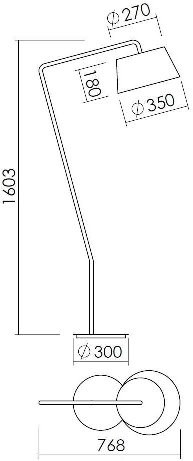 NEXO LUCE Торшер из металла Oxen floor lamp 7123e0 - Вид №5