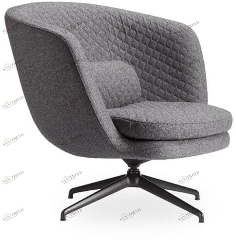 ROSSIN Вращающееся кресло на козелке из ткани Cleo metal sun-id-1346507