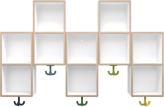 M20.03.004 Двойной модуль расширения асимметричный, 5 мест с тройным крючком HEWI Kids - Вид №2