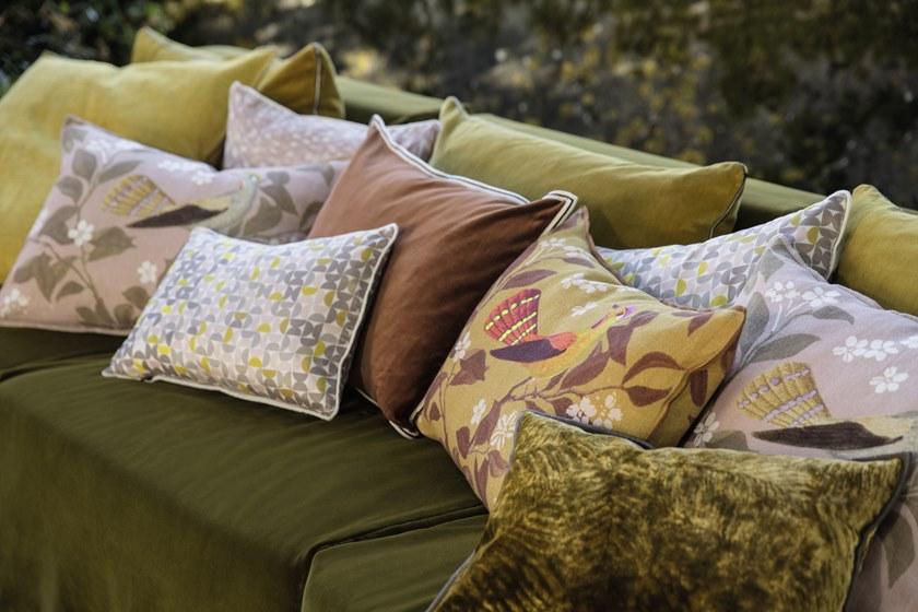 Élitis Прямоугольная подушка из льна с цветочными мотивами sun-id-1344647 - Вид №4