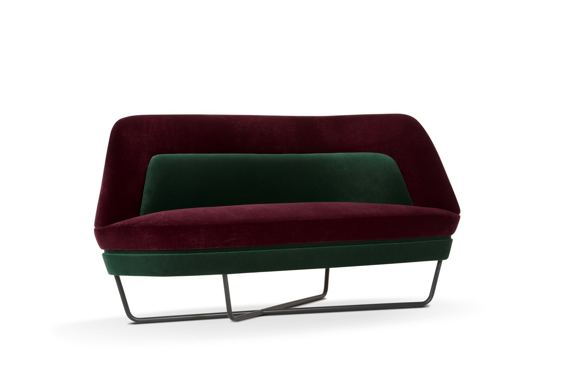 2-местный бархатный диван Adrenalina Bixib ARCH-00125377 - Вид №1