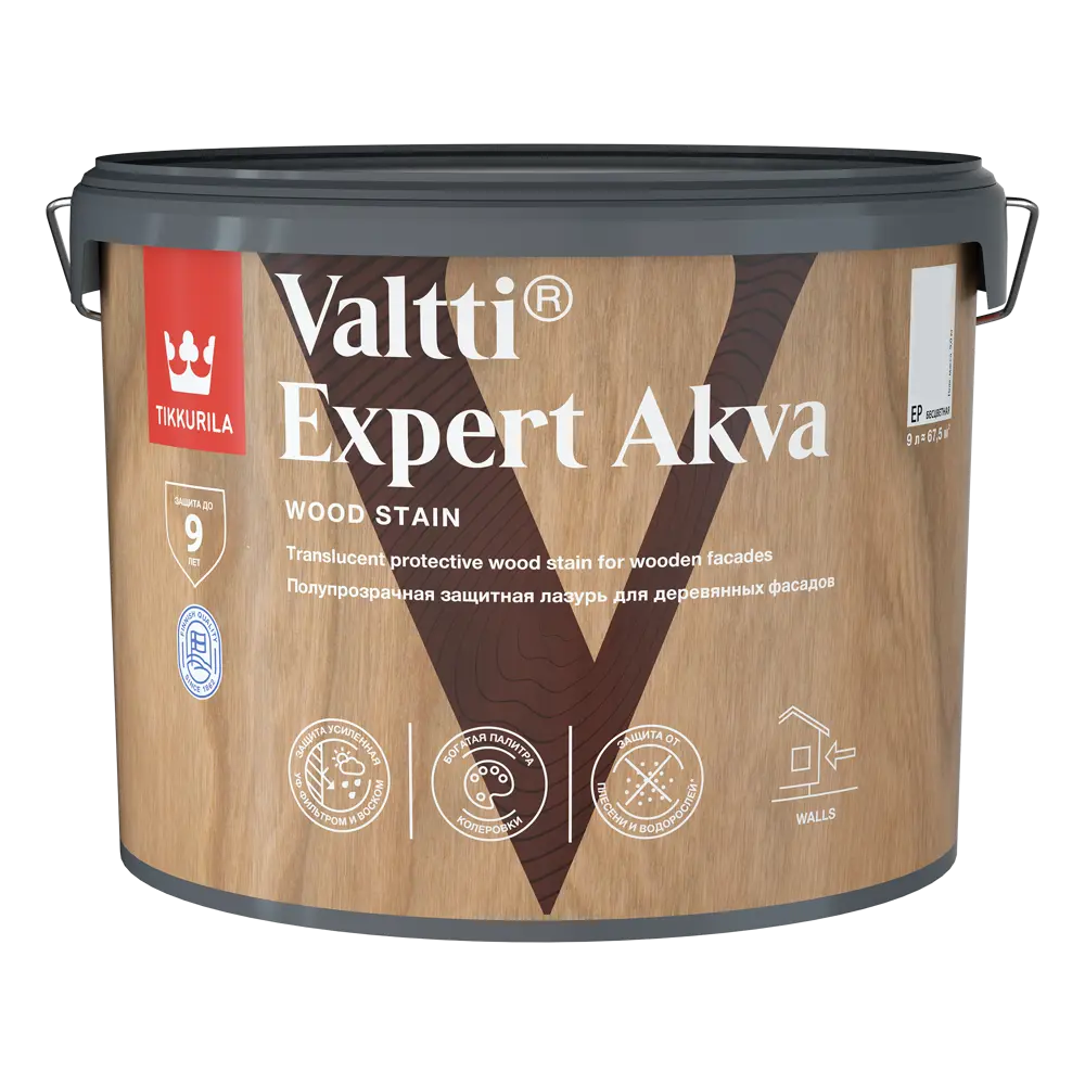 Tikkurila Valtti Expert Akva - защитный антисептик для дерева с эффектом палисандра 82115521 STLM-0019430 - Вид №1