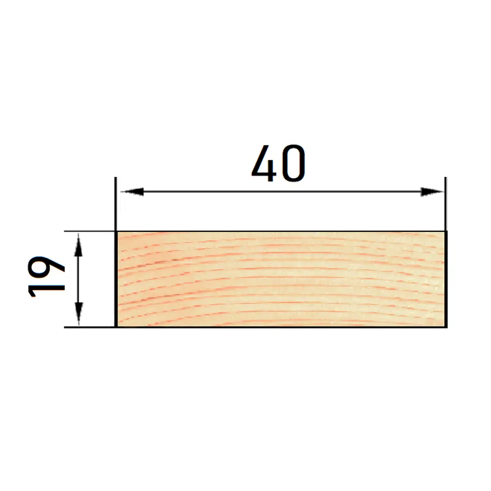 АРЕЛАН Брусок декоративный из сращенной сосны 19x40x1000 мм 84460754 STLM-0050282 - Вид №5