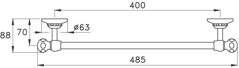 RUBINETTERIE STELLA Вешалка для полотенец Italica It10001 - Вид №1