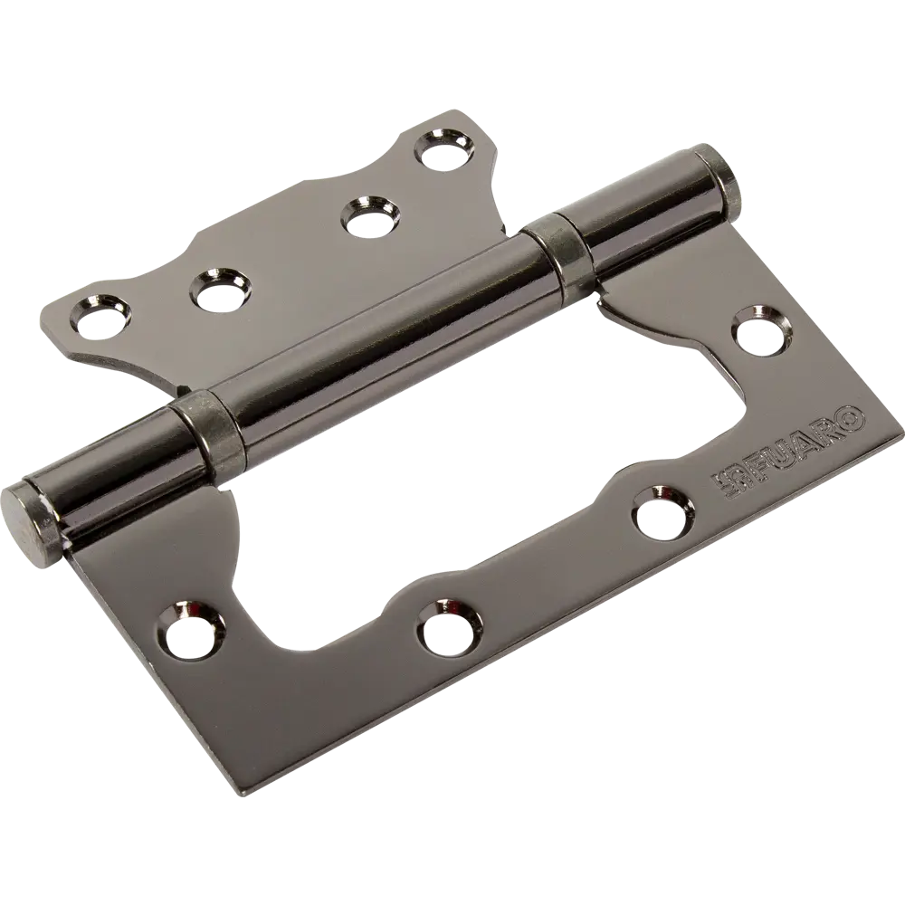 82105963 Петля без врезки N100500/2BB-BN/BL 100x75x2.5 мм сталь цвет глянцевый чёрный STLM-0019058 FUARO Home