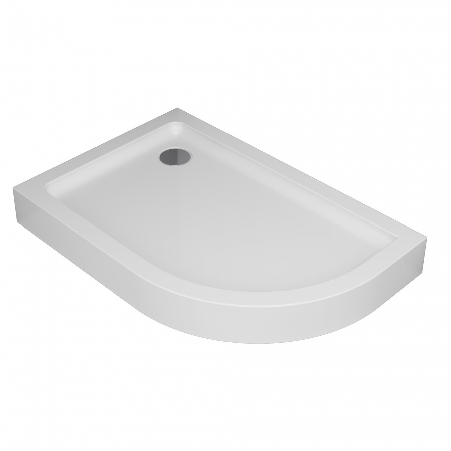 W83T-302L120W 120 Поддон для душ. ограждения левосторонний 120x80 белый акрил AM.PM Like - Вид №1