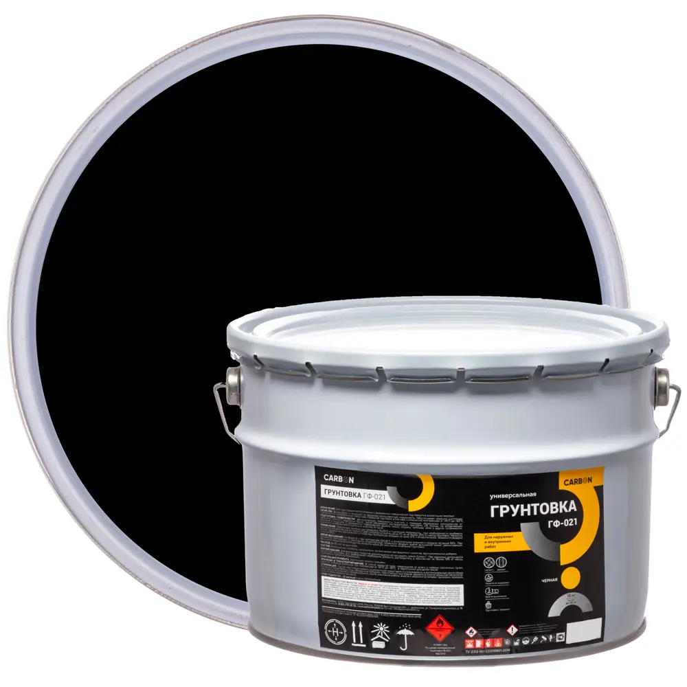 Грунтовка ГФ-021 Carbon черная 10 кг 82746302 STLM-2083922 